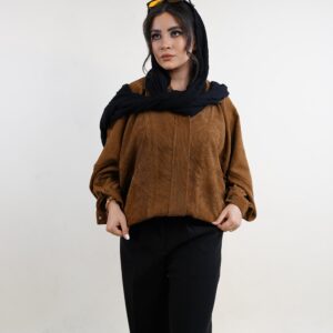 سویشرت آهو رنگ قهوه ای